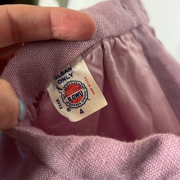 VINTAGE LAVENDAR UNION MADE MIDI SKIRT - Picture 3 of 5